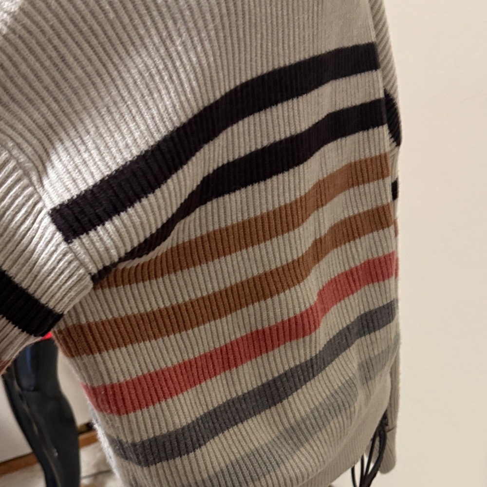 Tahari Multicolor Striped Crew Neck Sweater - Picture 4 of 5
